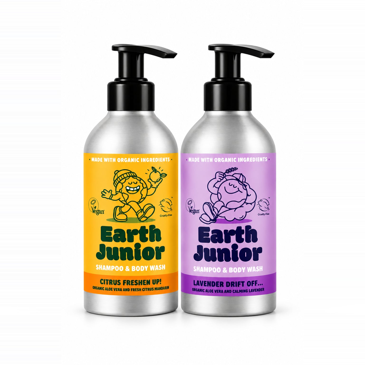 Earth Junior Shampoo & Body Wash Bundle 300ml x2, view 1