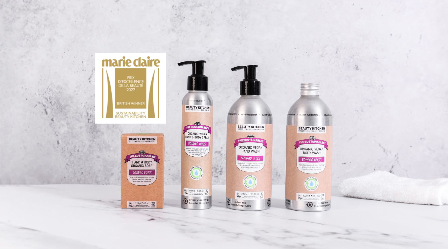 Beauty Kitchen Wins Marie Claire UK Prix D’Excellence Sustainable Beauty Award