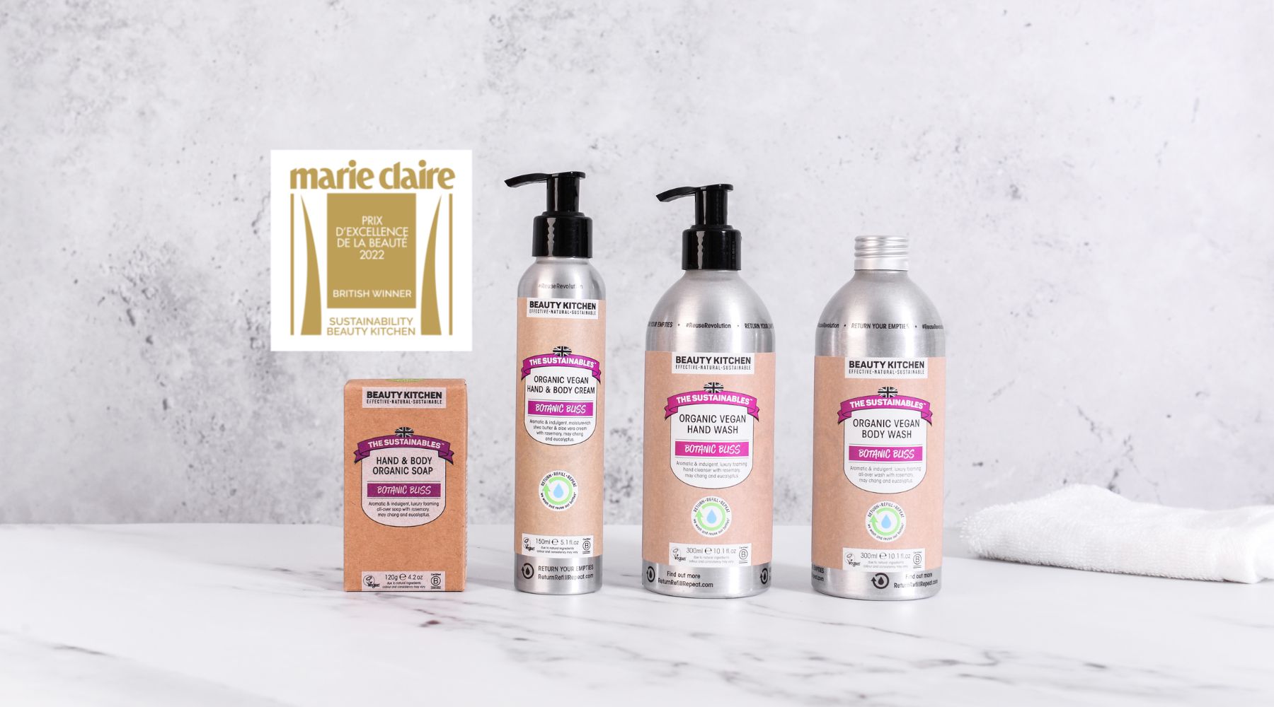 Beauty Kitchen Wins Marie Claire UK Prix D’Excellence Sustainable Beauty Award