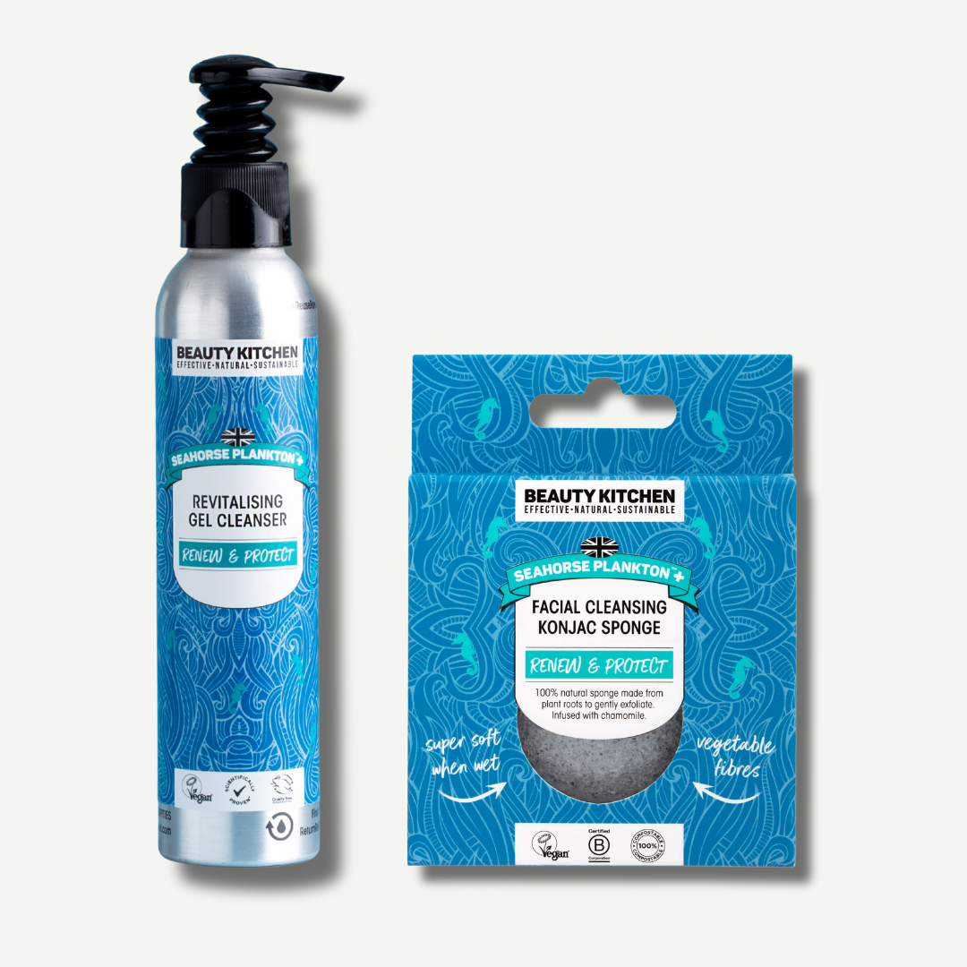 Seahorse Plankton+ Konjac Sponge & Cleanser Kit