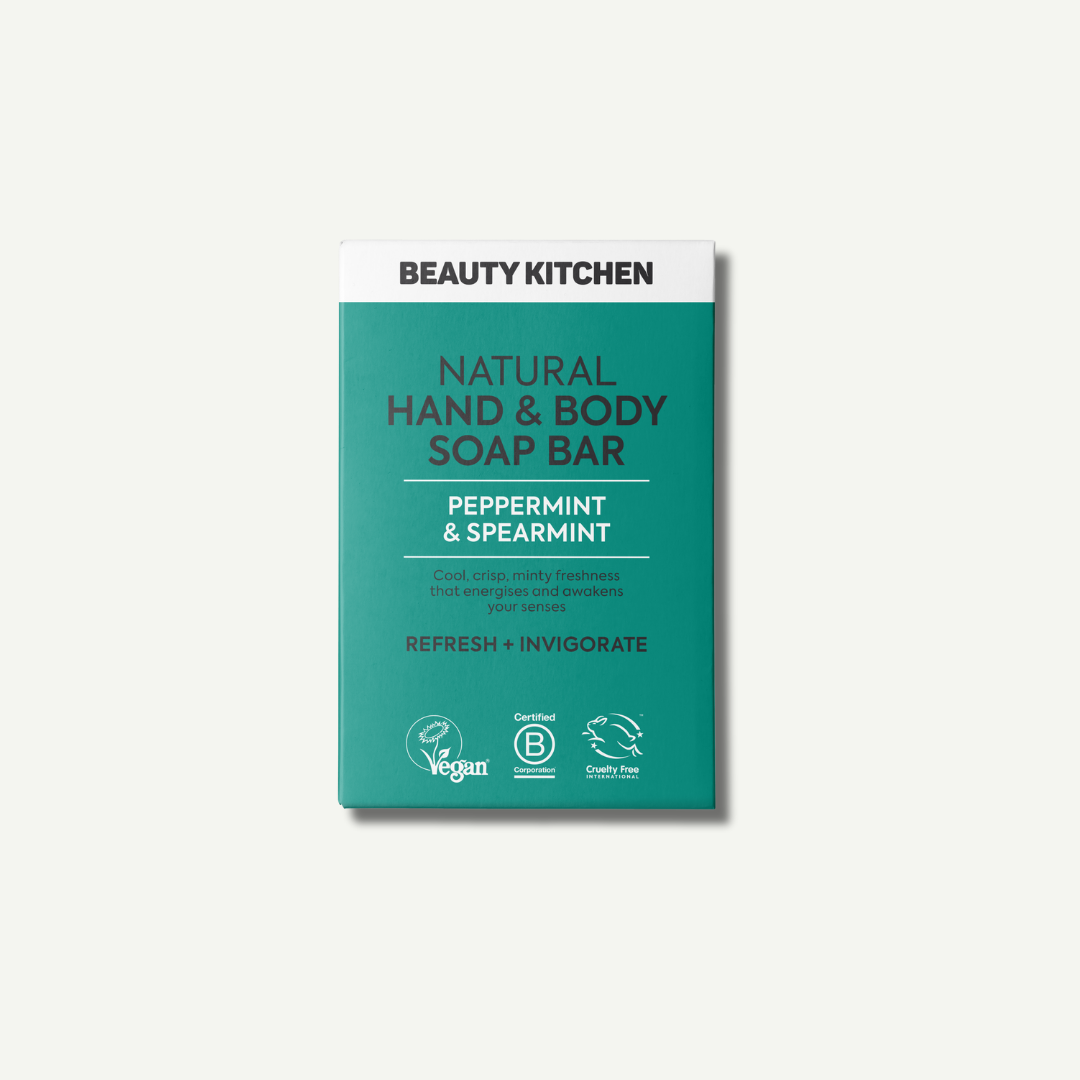 Beauty Kitchen Natural Hand & Body Soap Bar Peppermint & Spearmint 100