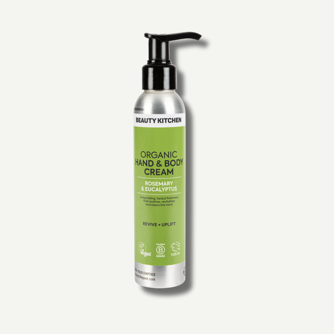 Beauty Kitchen Organic Hand & Body Cream Rosemary & Eucalyptus 150ml