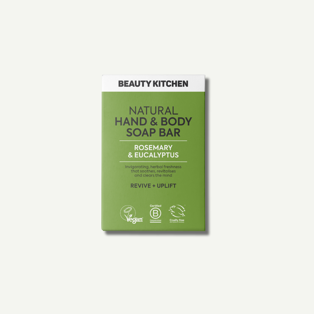 Beauty Kitchen Natural Hand & Body Soap Bar Rosemary & Eucalyptus 100g