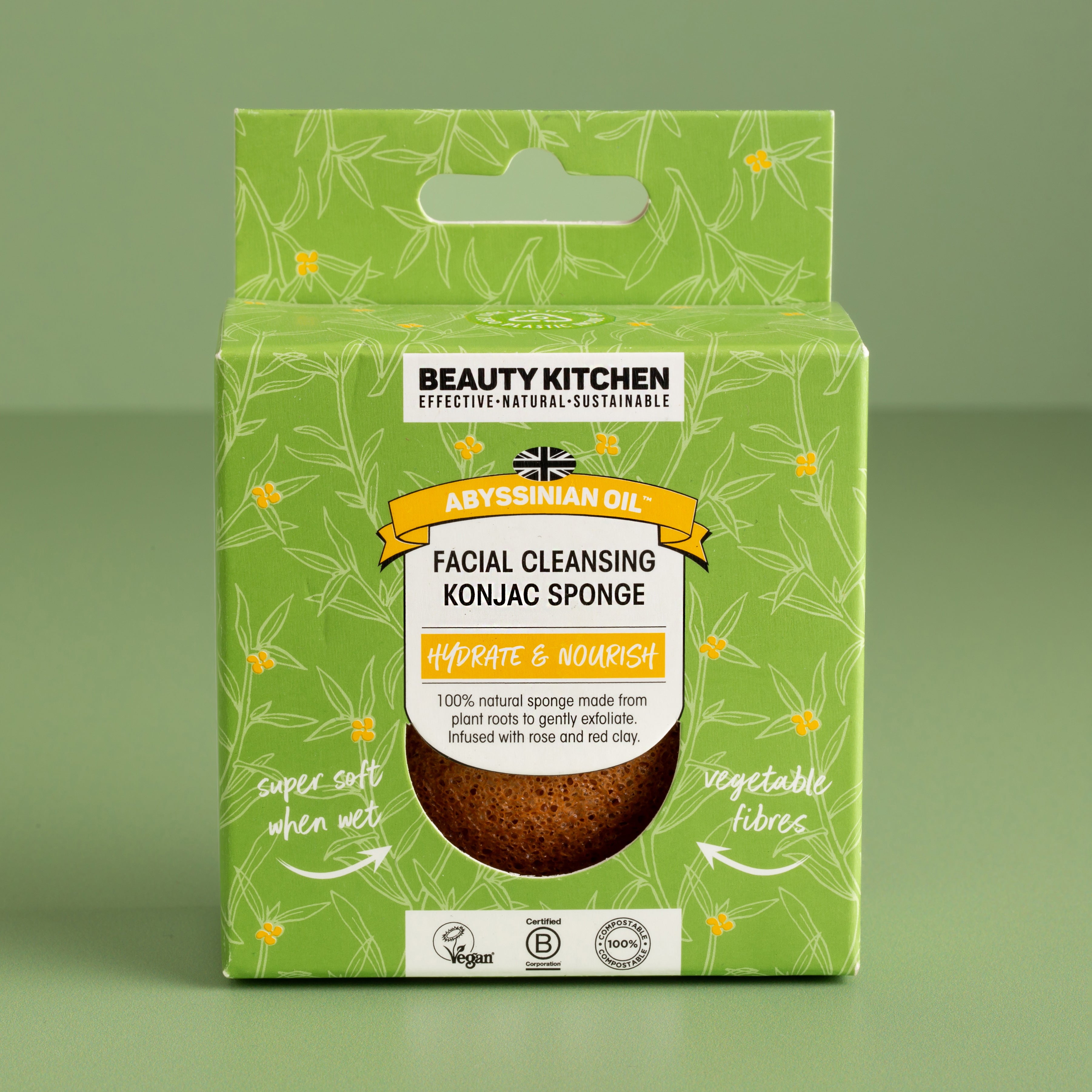 Abyssinian Oil Facial Cleansing Konjac Sponge – Beauty Kitchen