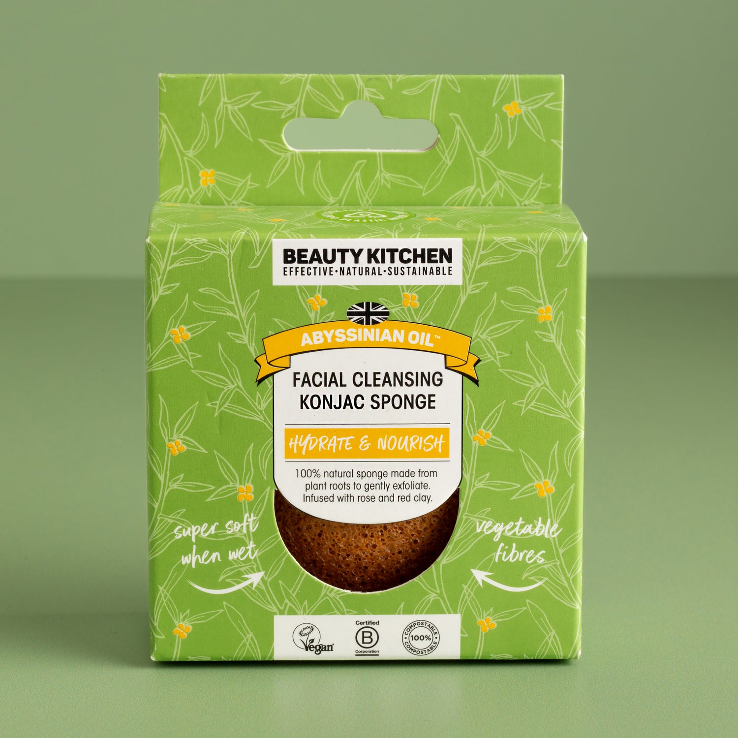 Abyssinian Oil Facial Cleansing Konjac Sponge