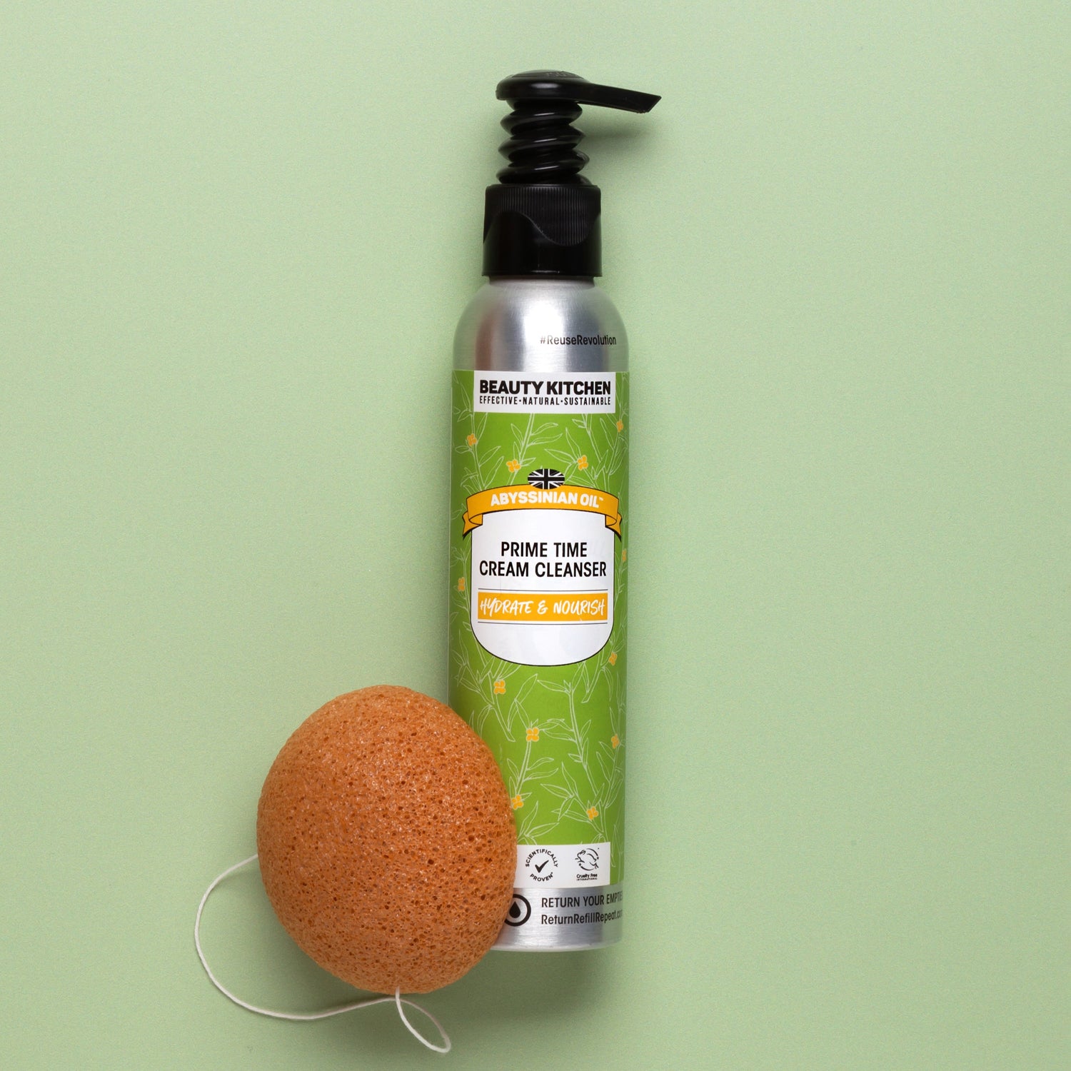 Abyssinian Oil Konjac Sponge & Cleanser Kit