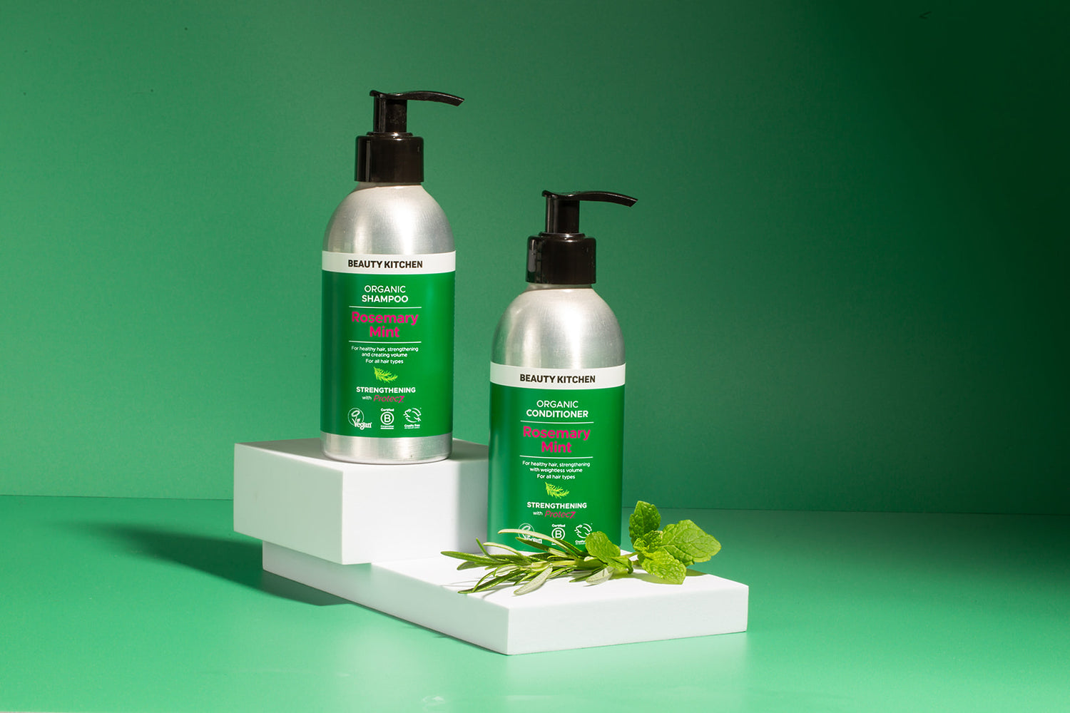 Rosemary Mint Organic Shampoo & Conditioner Kit