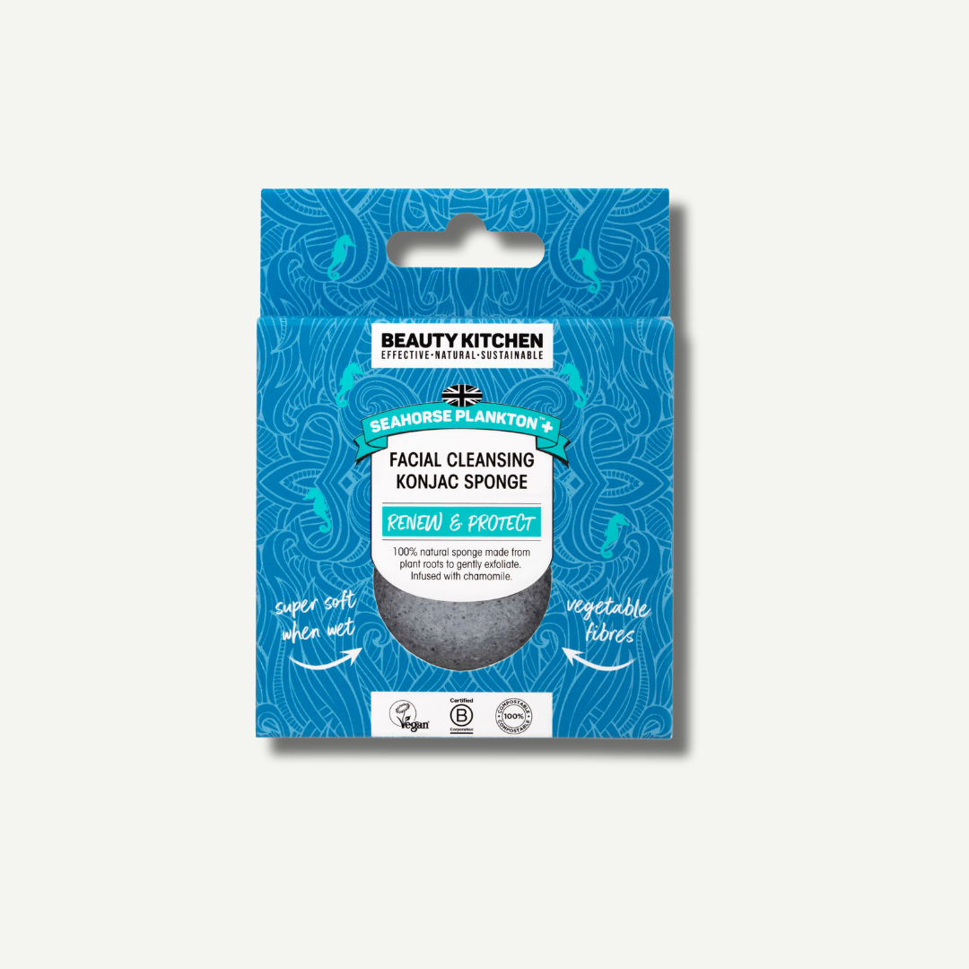 Natural Seahorse Plankton+ Facial Cleansing Konjac Sponge